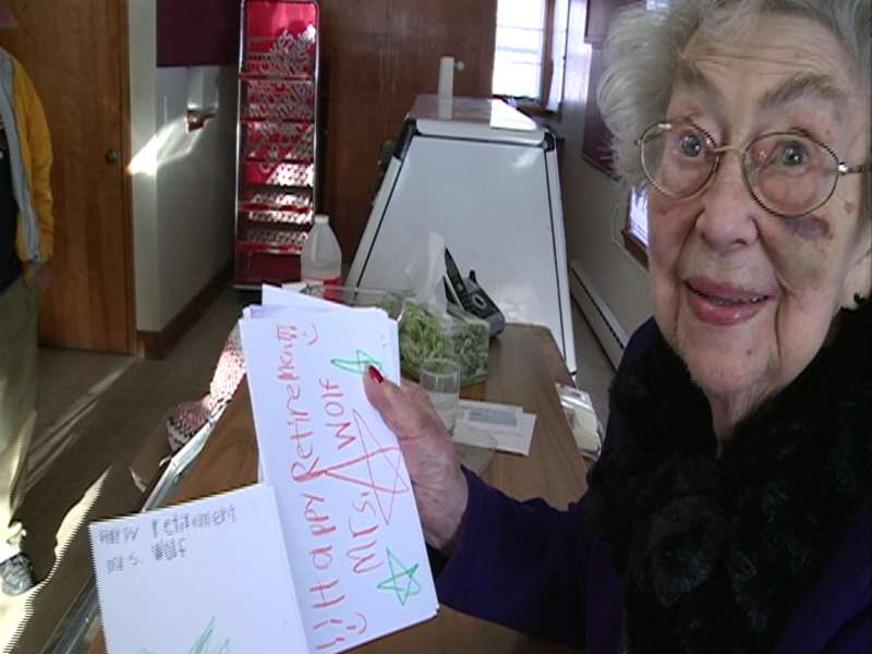 MARSHFIELD (WAOW) - After almost 60 years in business, 97-year-old Marge Wolf will be closing her store in Marshfield. - 3099656_G